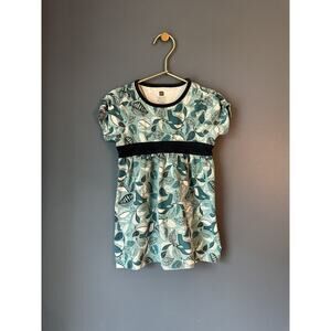 Tea Collection Puff Sleeve Bird Dress